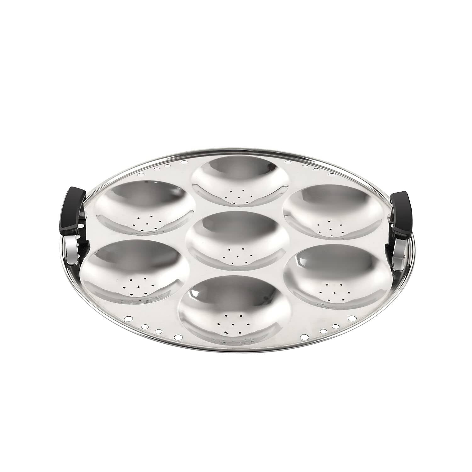 Cello Stainless Steel Induction Base Idli Cooker (Idly Maker) And Multi Kadhai With 6 Plates - Distacart