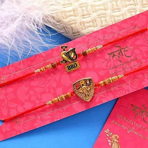 Sea Blue Embellished Rakhi 