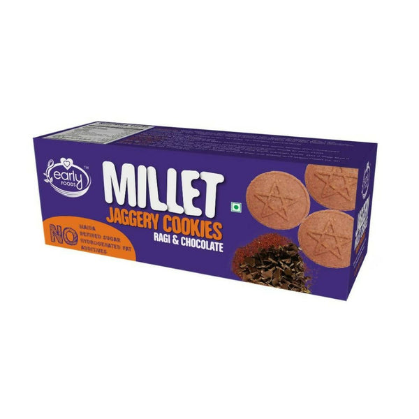 Early Foods Millet Ragi Choco Jaggery Cookies - Distacart