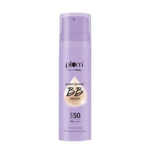 Plum Superpower BB Serum with SPF 50 PA ++++ 02 Sand - Distacart