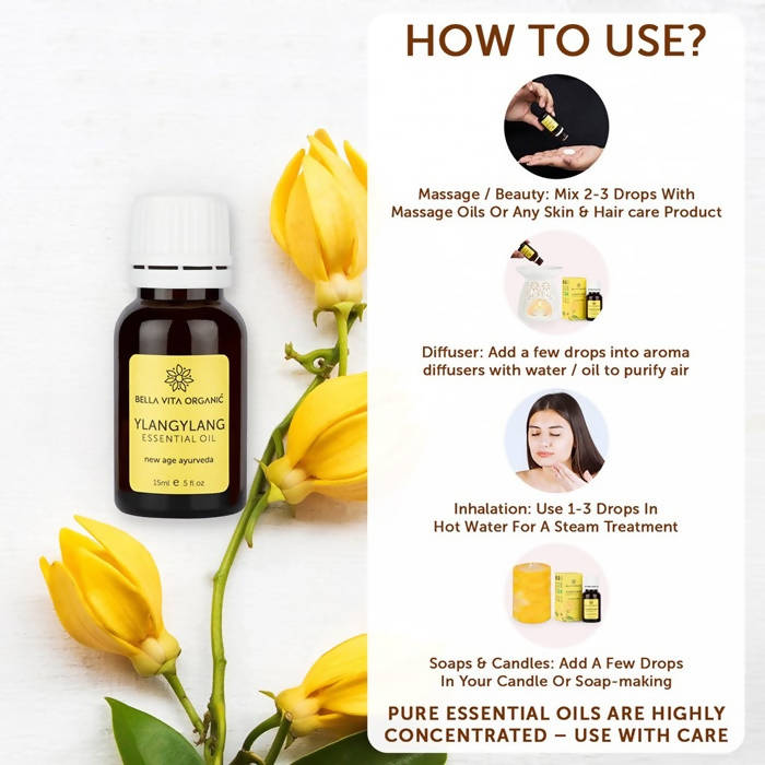 Bella Vita Organic Ylang Ylang Essential Oil - Distacart