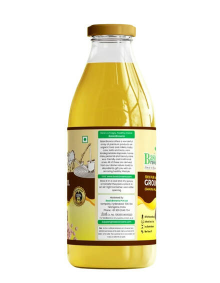 BasicBrowns Bull Driven Groundnut Oil - Distacart