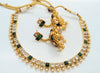 White & Green Necklace Set