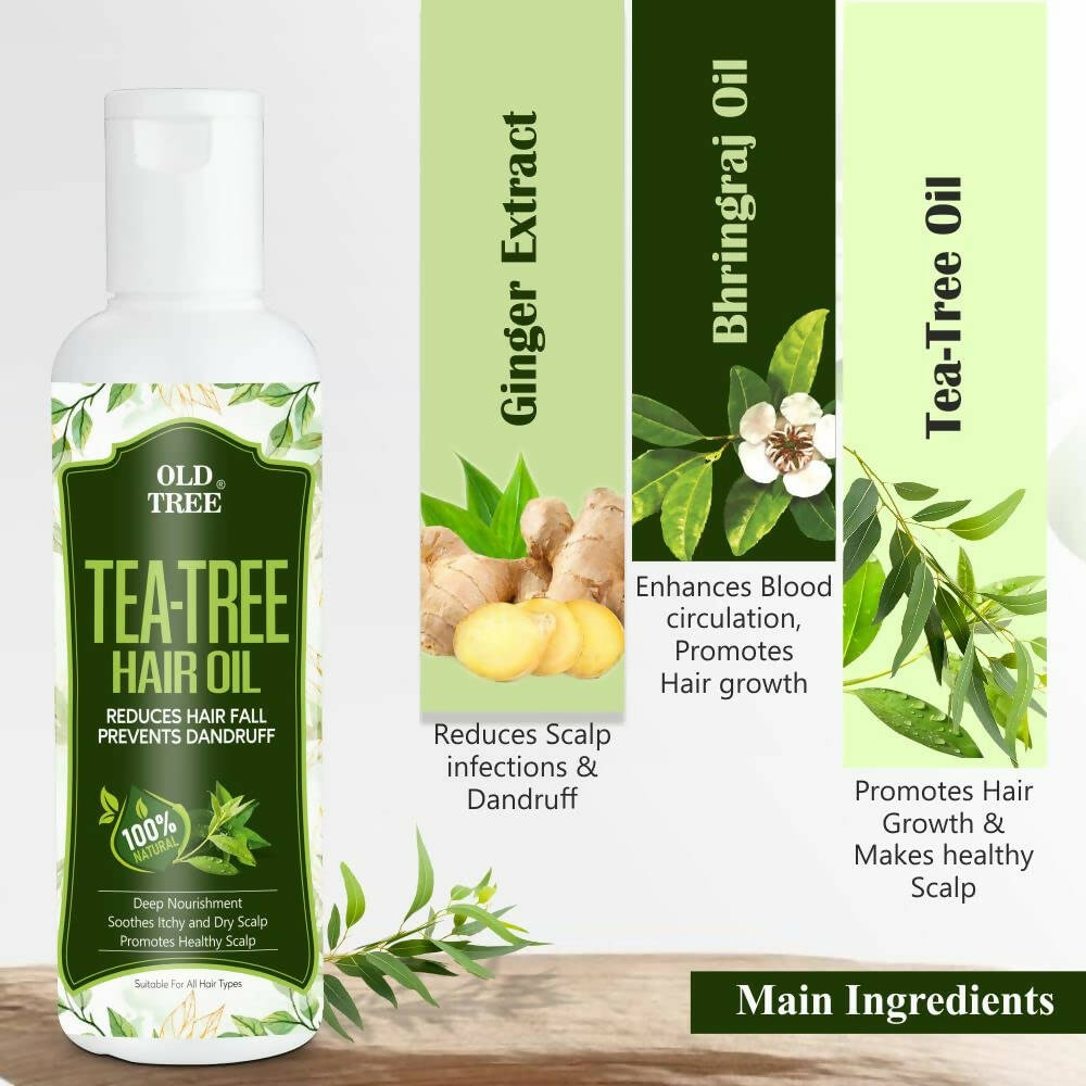 Old Tree Tea Tree Oil for Dry Hair & Scalp - Distacart