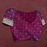 Thumbnail for Lorenvalley Fashion Orange & Wine Patola Silk Woven Design Meenakari Weaving Saree - Distacart