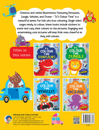 Thumbnail for Dreamland Vehicles- It's Colour time with Stickers : Children Drawing, Painting & Colouring Book - Distacart