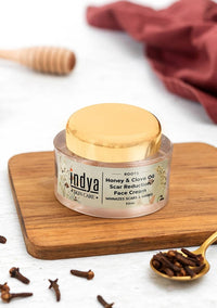 Thumbnail for Indya Honey & Clove Oil Scar Reduction Face Cream Ingredients