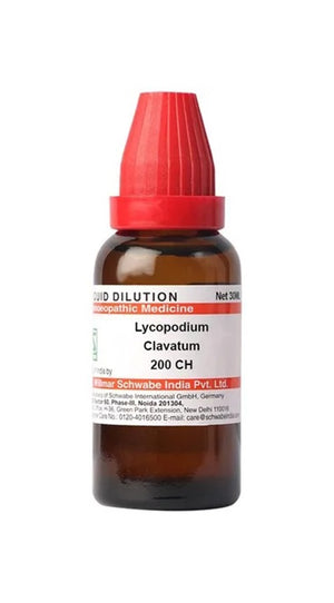 Dr. Willmar Schwabe India Lycopodium Clavatum Dilution - 200 CH/ 30 ml