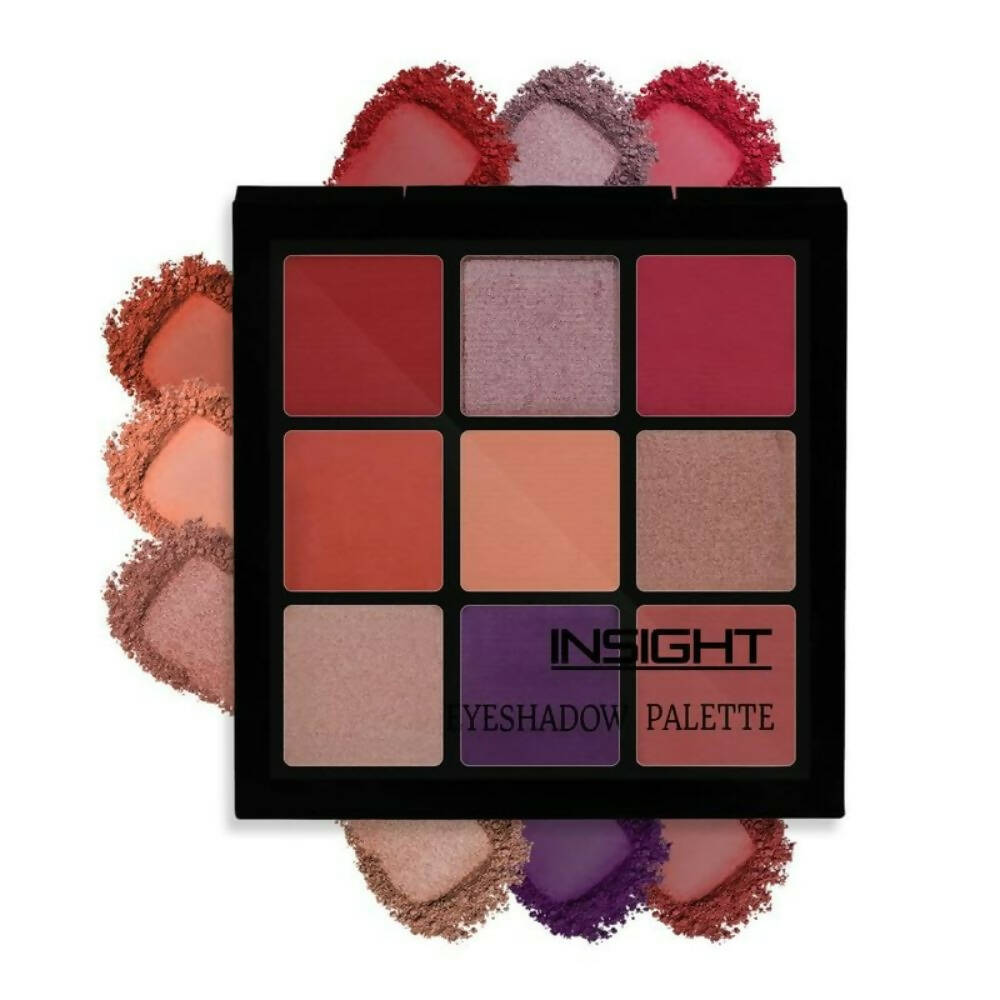 Insight Cosmetics 9 Color Eyeshadow Pallate - Rose Gold - Distacart