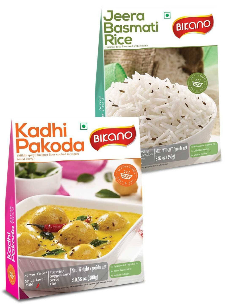 Bikano Kadi Pakoda and Jeera rice