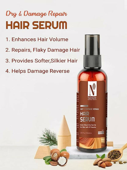 NutriGlow Advanced Organics Hair Repair Serum - Distacart