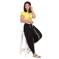 Thumbnail for Asmaani Black color Dhoti Patiala with Embellished Border