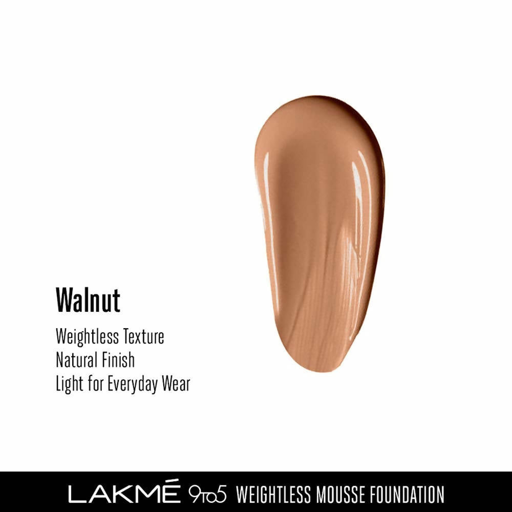 Lakme 9To5 Weightless Mousse Foundation - Walnut - Distacart