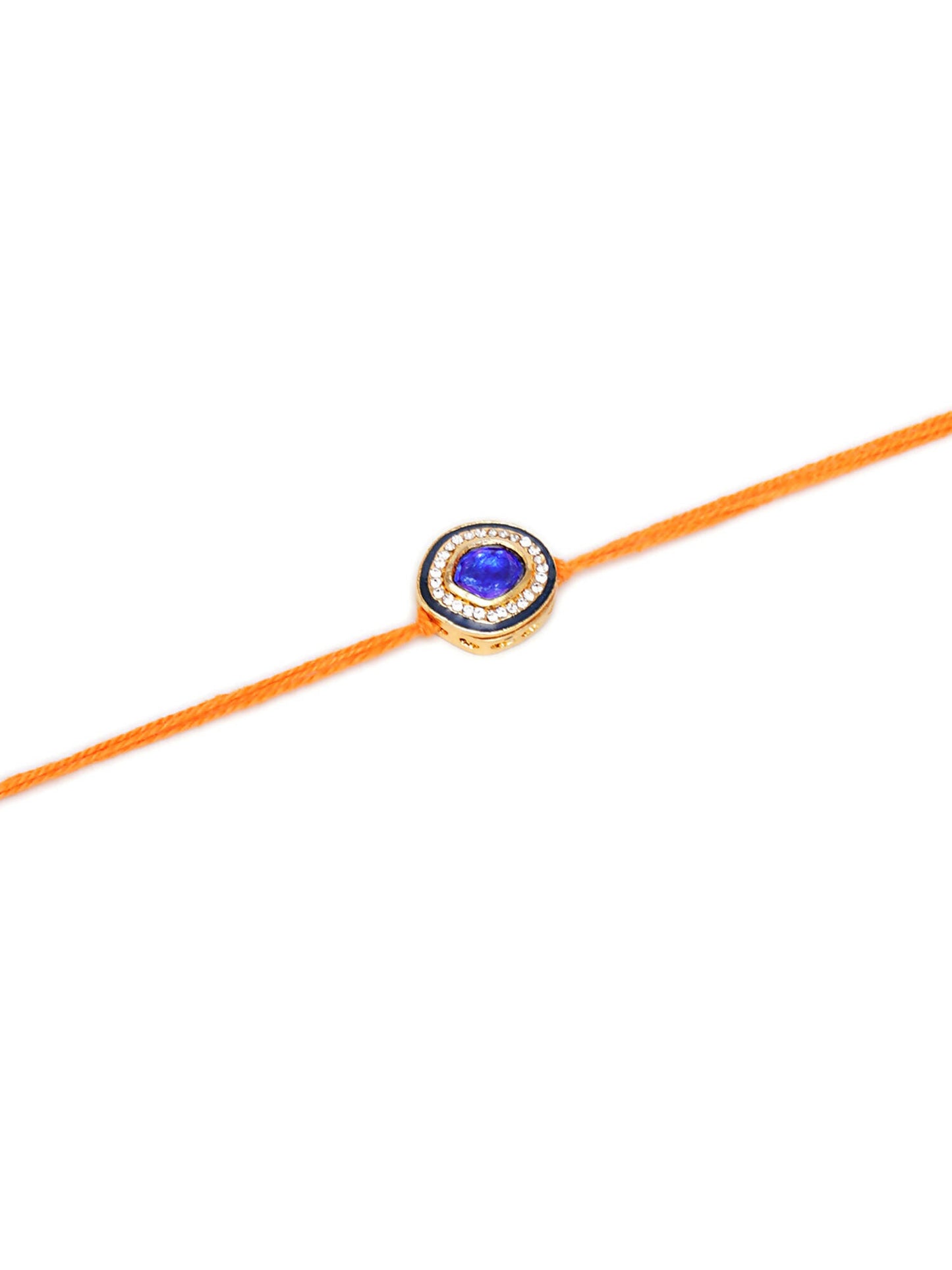 Designer kundan Rakhi - Ruby Raang - Distacart