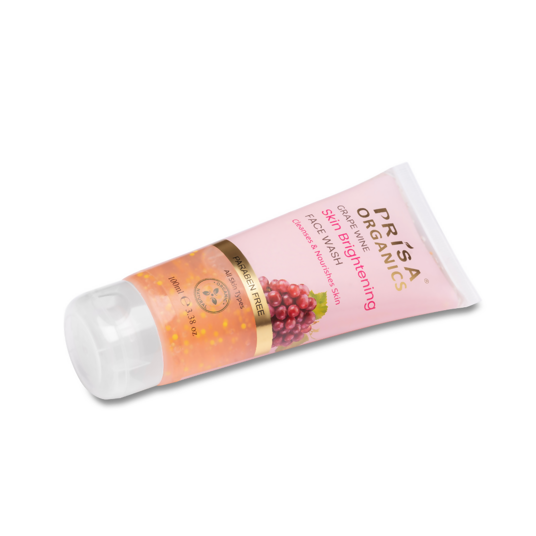 Prisa Organics Grape Wine Skin Brightening Face Wash - Distacart