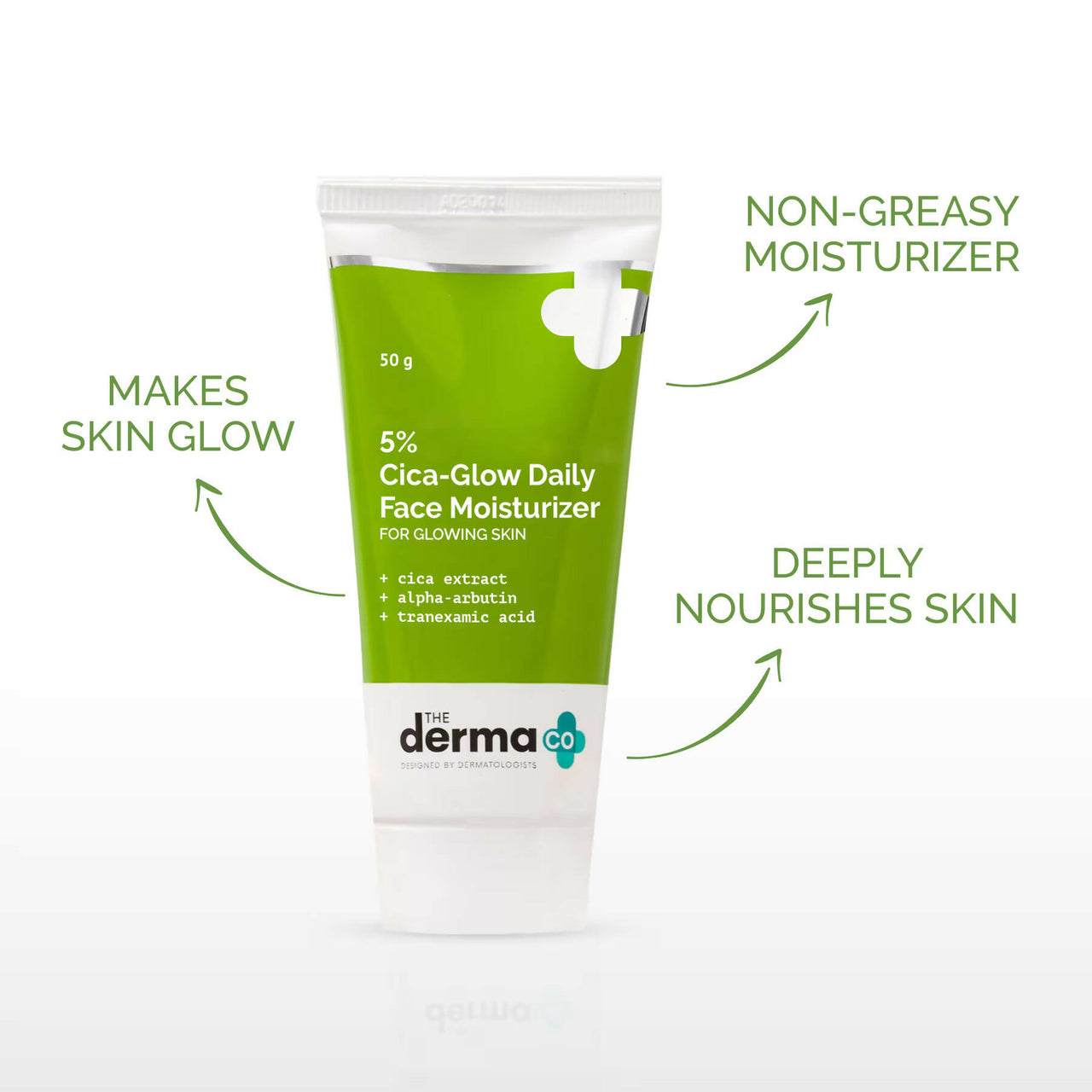 The Derma Co 5% Cica-Glow Moisturizer For Glowing Skin - Distacart