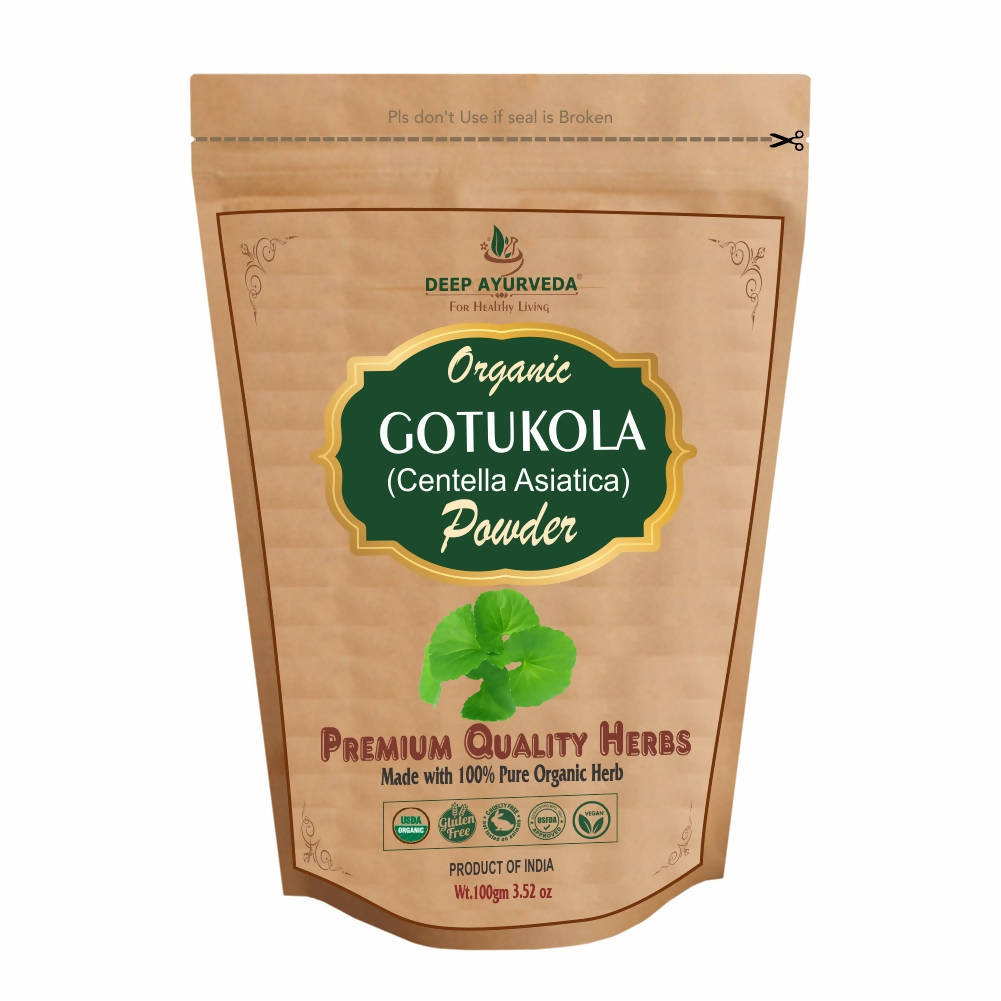 Deep Ayurveda Organic Gotukola Powder - Distacart