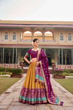 Thumbnail for Designer Lehenga Choli for Women Indian Wedding Lehenga Choli by Infinity Export - Mustard - Distacart