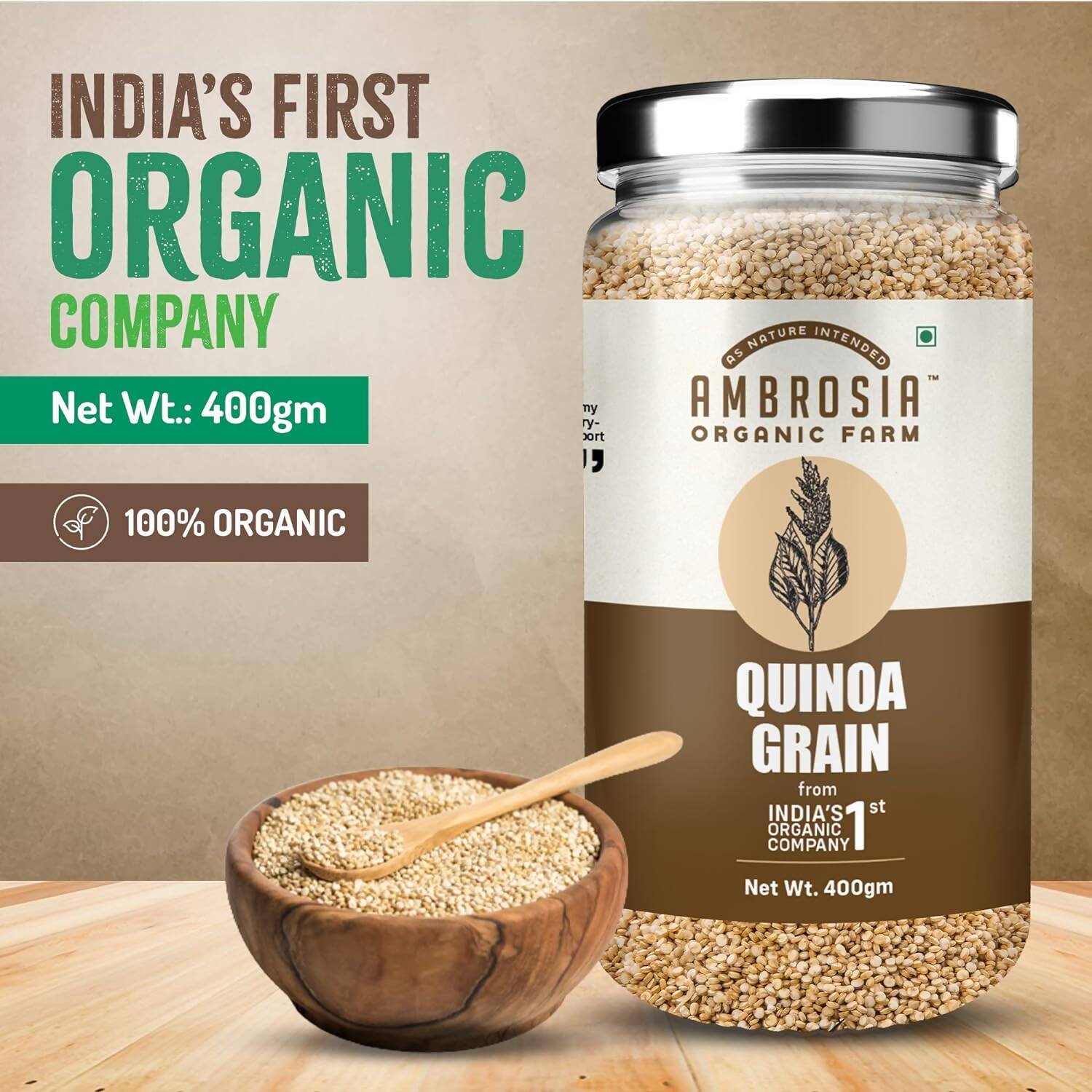 Ambrosia Organic Farm Quinoa Grain - Distacart