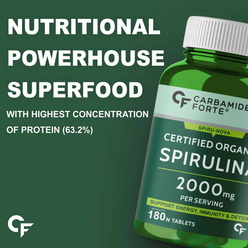 Carbamide Forte Organic Spirulina Tablets - Distacart