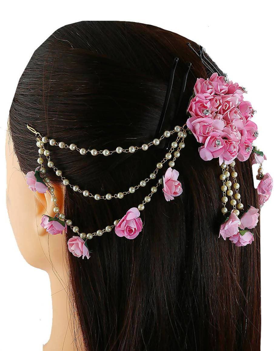 Baby Pink Flower Hair Accessories