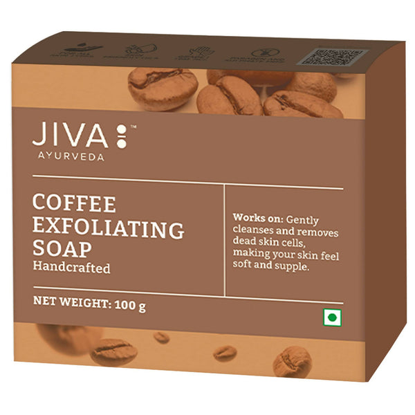 Jiva Ayurveda Coffee Exfoliating Soap - Distacart