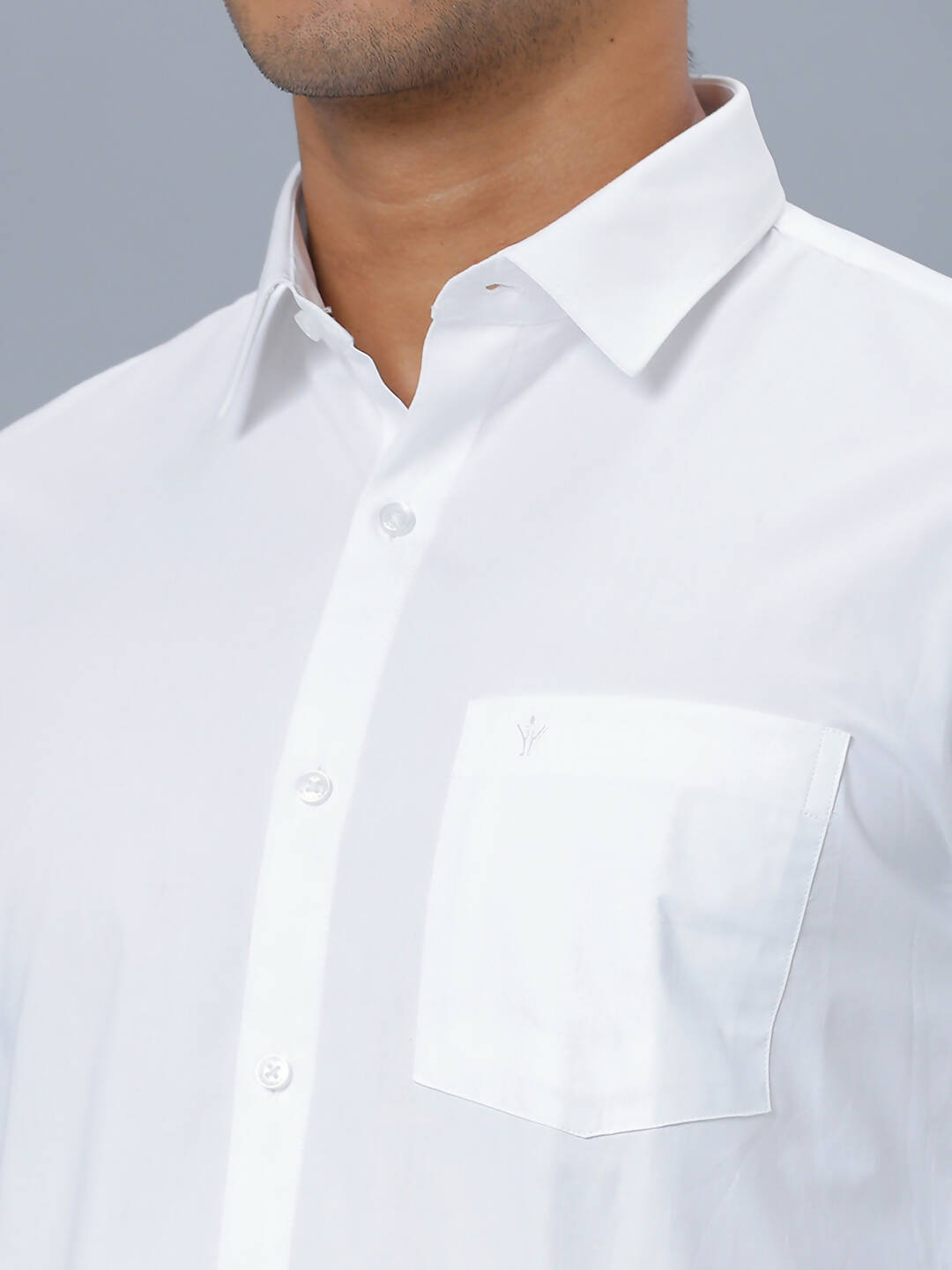 Ramraj Cotton Mens Full Sleeve Formal Poly Cotton White Shirt - Distacart