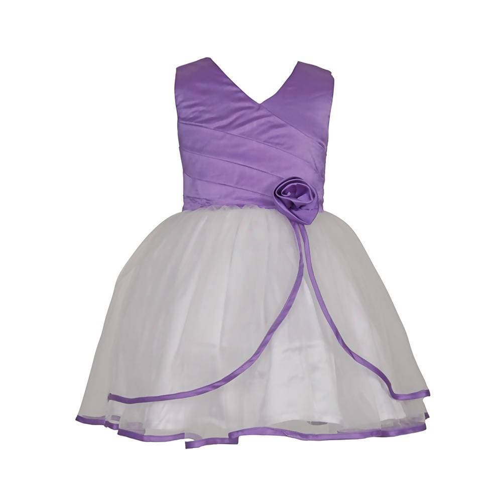 Asmaani Baby Girl Multi Color Satin Knee Length Frock (AS-DRESS_22027) - Distacart