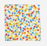 Thumbnail for Kindermum Organic Cotton Muslin Swaddle Blanket 110 Cm X 110 Cm - Set Of 2 - Colorful Polka And Bear - Distacart