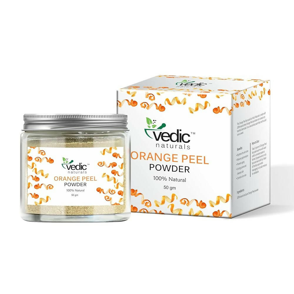 Vedic Naturals Orange Peel Powder Face Pack - Distacart