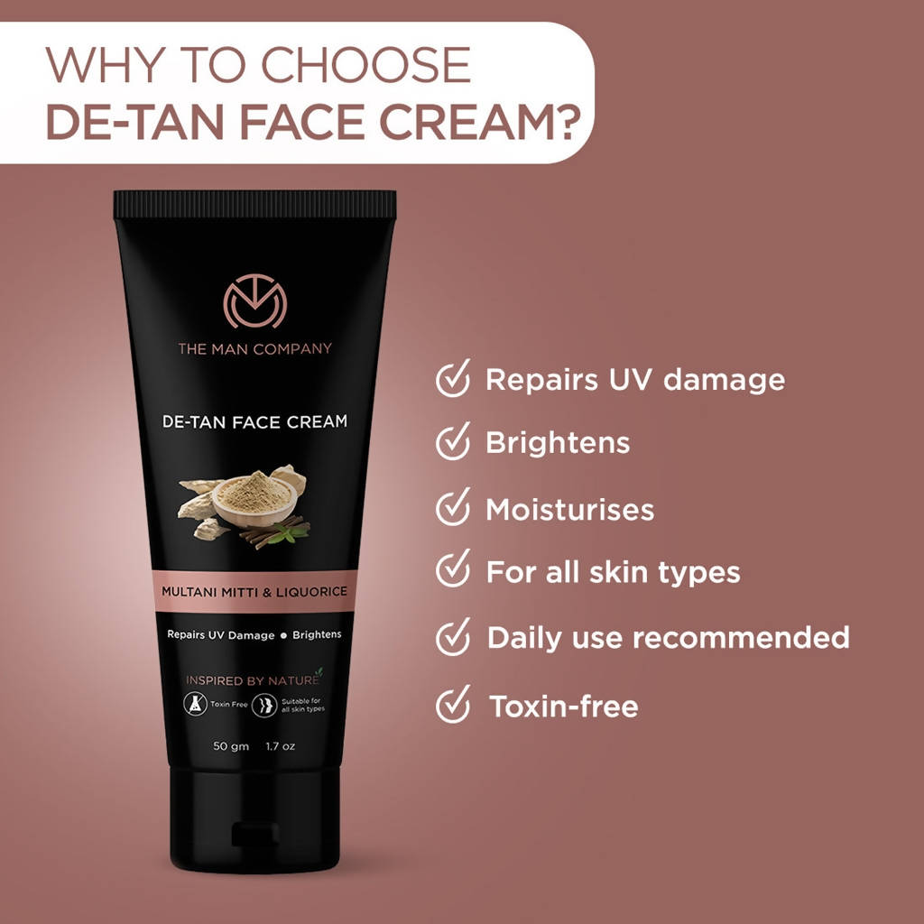 The Man Company De-Tan Face Cream - Distacart