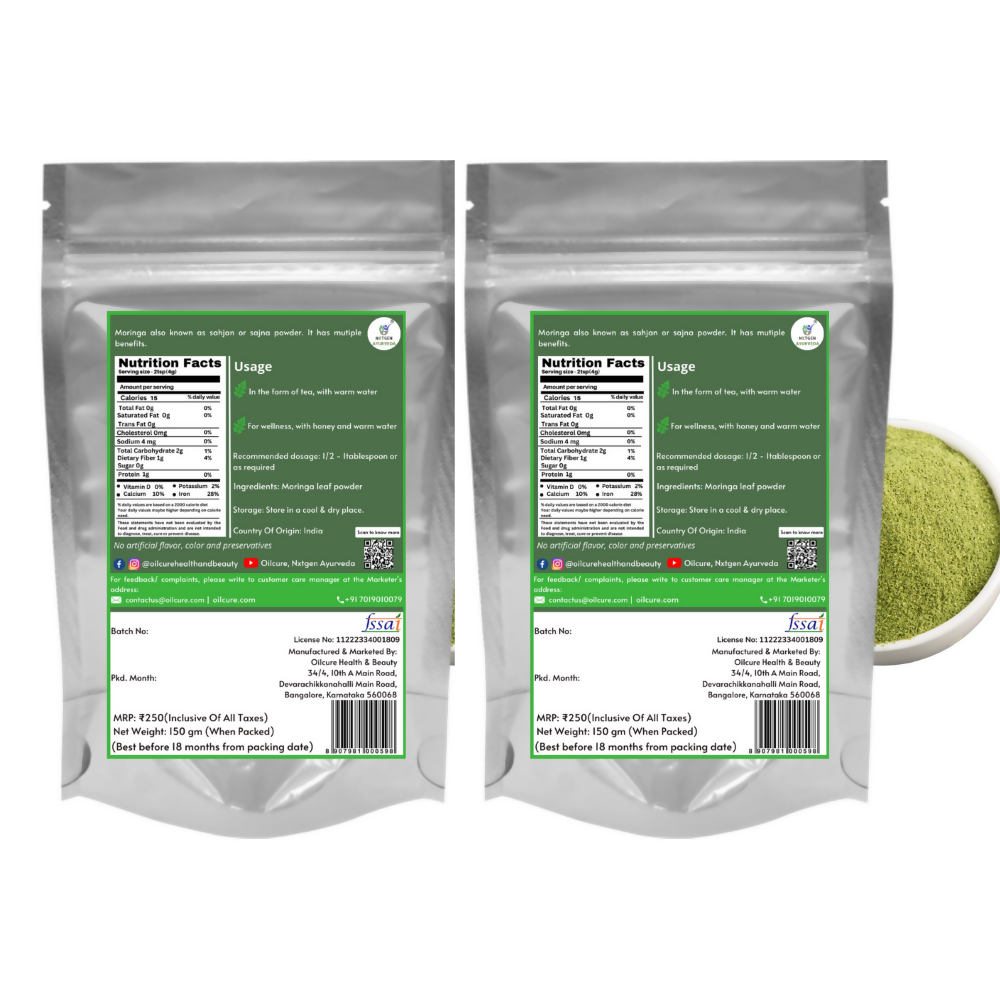 Nxtgen Ayurveda Moringa Oleifera Powder - Distacart