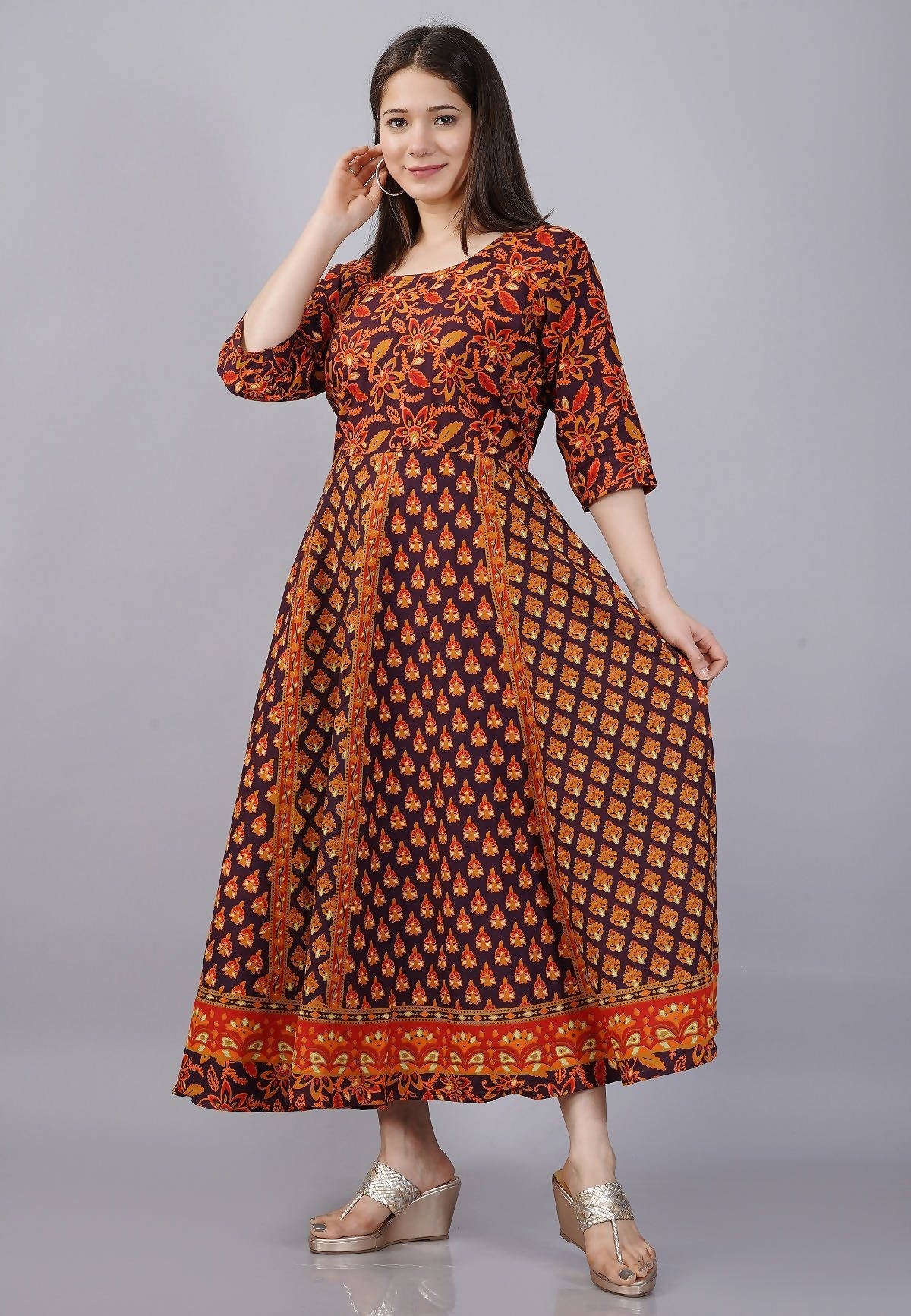 Vamika Multicolor Cotton Printed Party/Casual Wear Kurti (GAM28K)