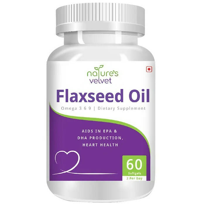 Nature's Velvet Flaxseed Oil Capsules - Distacart