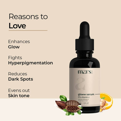 Mars By GHC Vitamin C Gloww Face Serum For Sensitive Skin - Distacart
