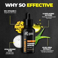 Thumbnail for Beardo Vitamin C 2 In 1 Toning Serum - Distacart