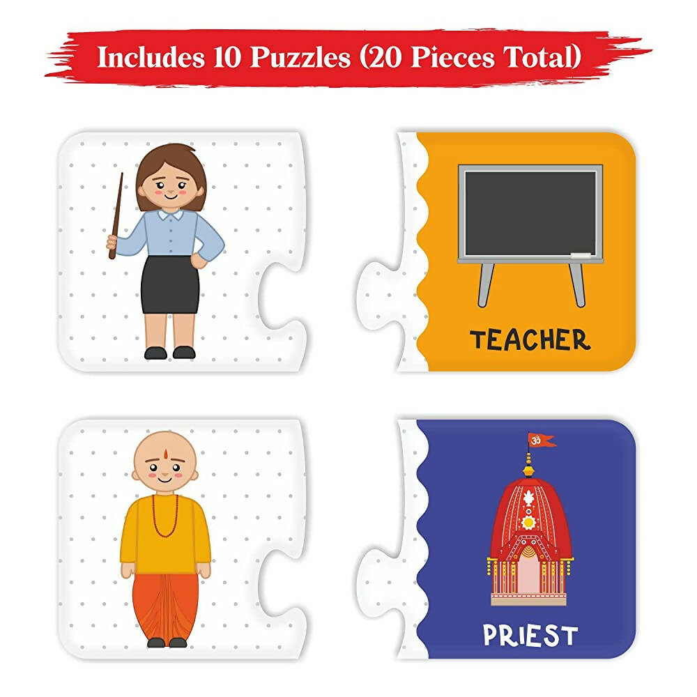 Webby Our Profession 2 Pieces Learning Pack Jigsaw Puzzle for Kids - Distacart