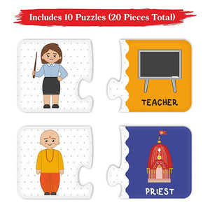 Webby Our Profession 2 Pieces Learning Pack Jigsaw Puzzle for Kids - Distacart
