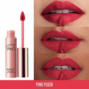Lakme 9 To 5 Weightless Mousse Lip & Cheek Color - Pink Plush - Distacart