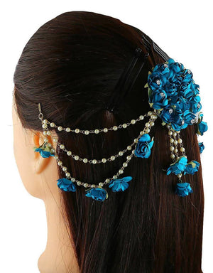 Blue Flower Hair Accessories