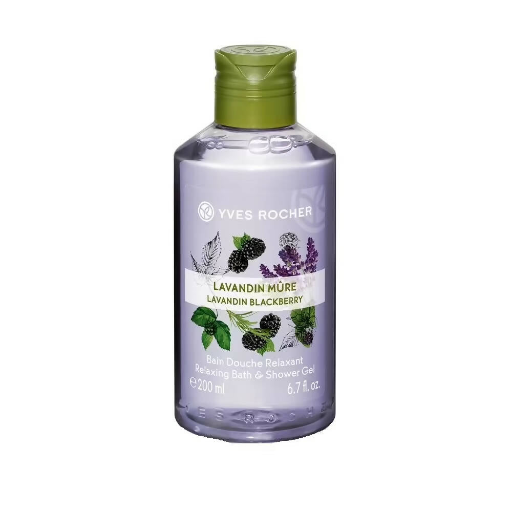 Yves Rocher Relaxing Bath & Shower Gel - Lavandin Blackberry - Distacart