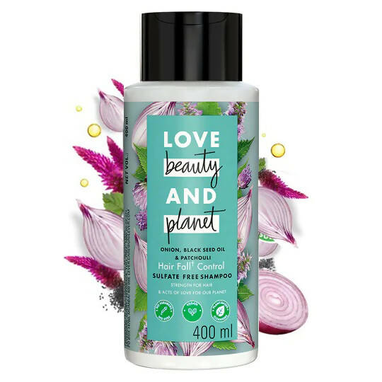 midnat Sammentræf Skadelig Buy Love Beauty And Planet Onion, Blackseed & Patchouli Sulfate Free Shampoo  Online at Best Price | Distacart
