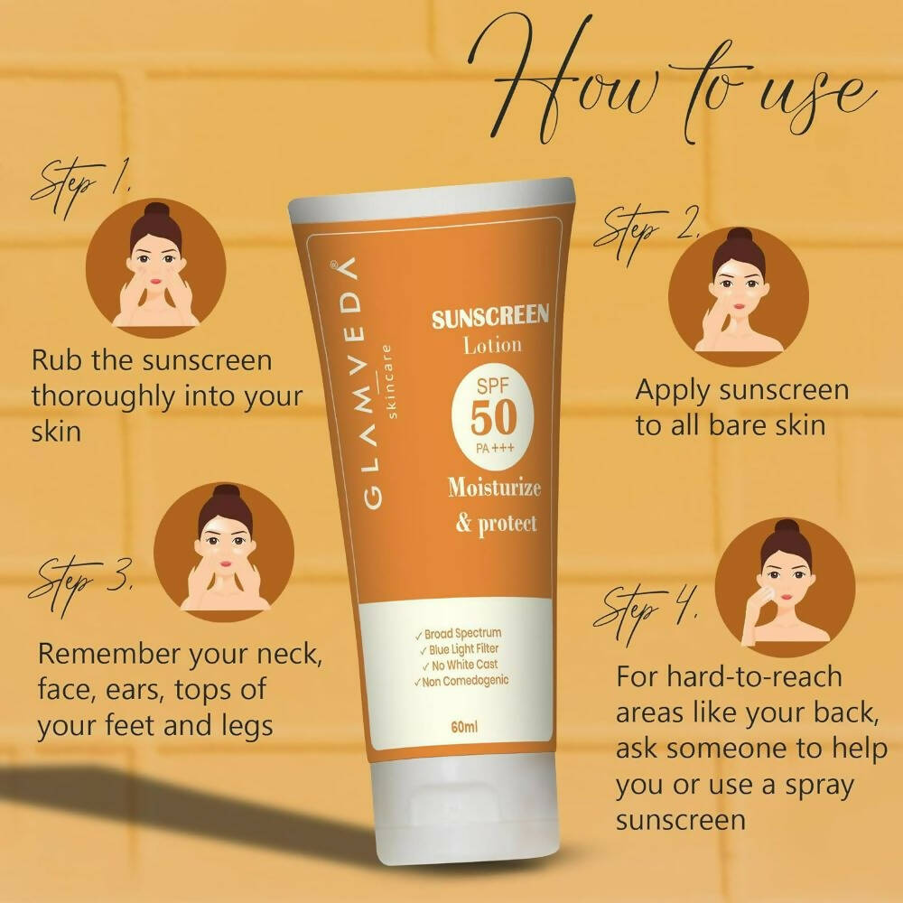 Glamveda Hybrid Sunscreen Lotion Spf 50 Pa+++ - Distacart