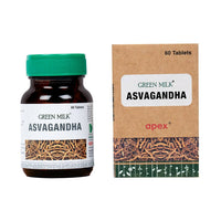 Thumbnail for Apex Ayurvedic Green Milk Asvagandha Tablets