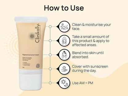 Clinikally Pigment Corrector Cream - Distacart
