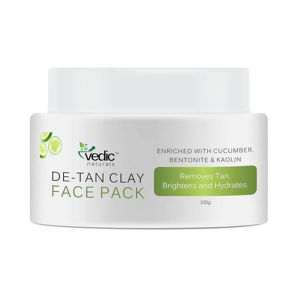 Vedic Naturals De Tan Clay Face Wash - Distacart