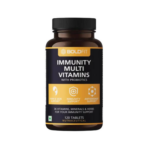 Boldfit Immunity Multi Vitamins with Probiotics Tablets - Distacart