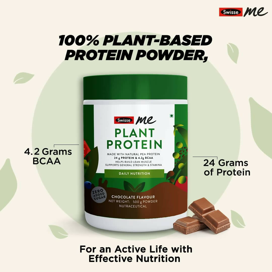 Swisseme Plant Protein Powder - Daily Nutrition For Men & Women - Distacart