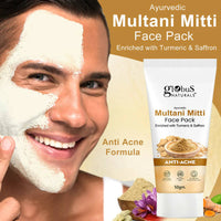 Thumbnail for Globus Naturals Anti Acne Multani Mitti Face Pack - Distacart