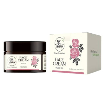 Shat Pratishat Natural Face Cream - Rose Oil - Distacart
